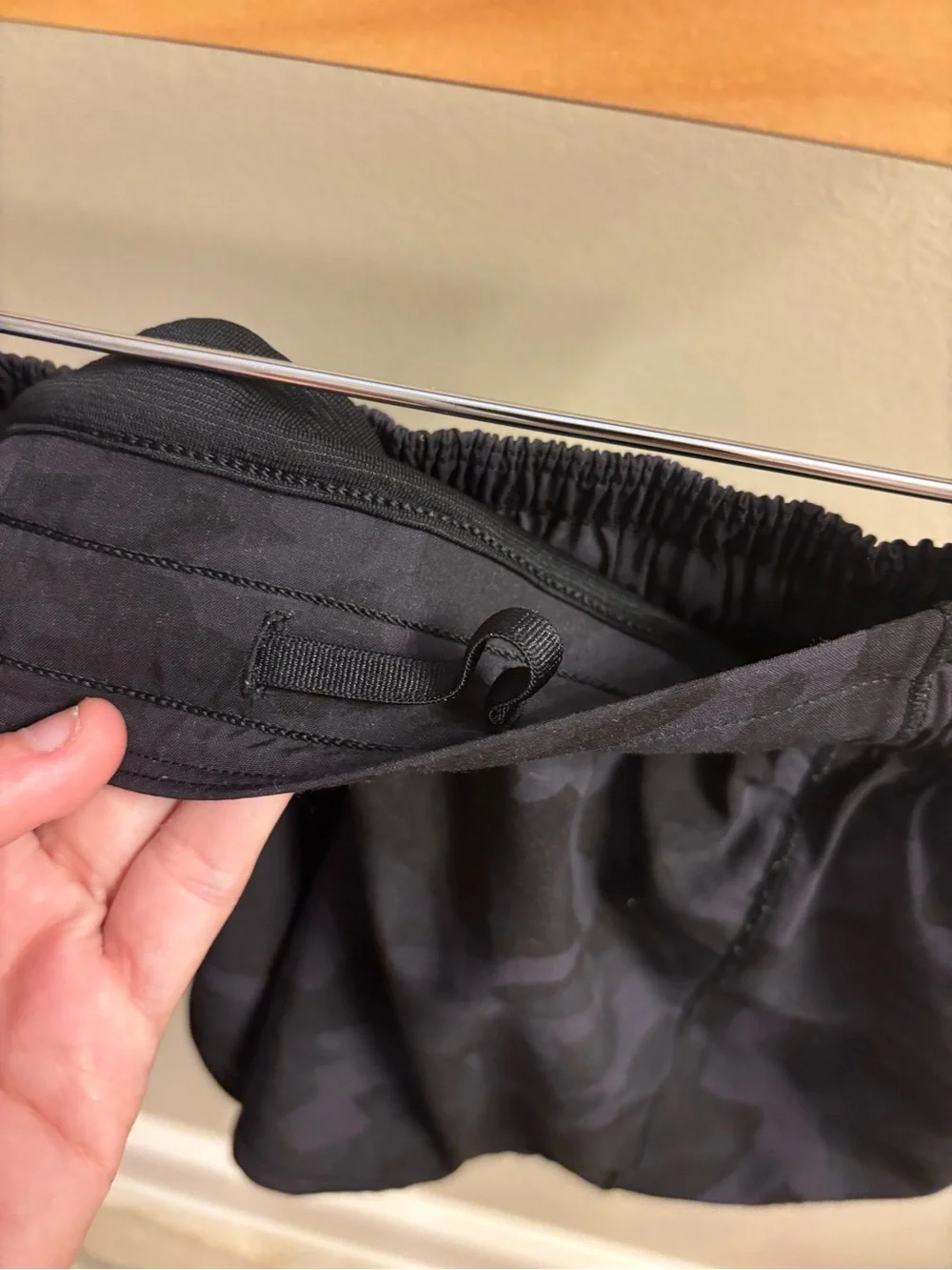 Lululemon black camo shorts